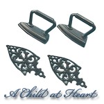 4 pc. Dollhouse Trivets &amp; Irons