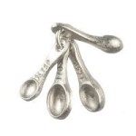 (*) Pewter Dollhouse Measuring Spoons
