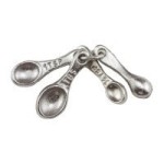 (*) Pewter Dollhouse Measuring Spoons