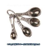 (*) Pewter Dollhouse Measuring Spoons