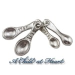 (*) Pewter Dollhouse Measuring Spoons