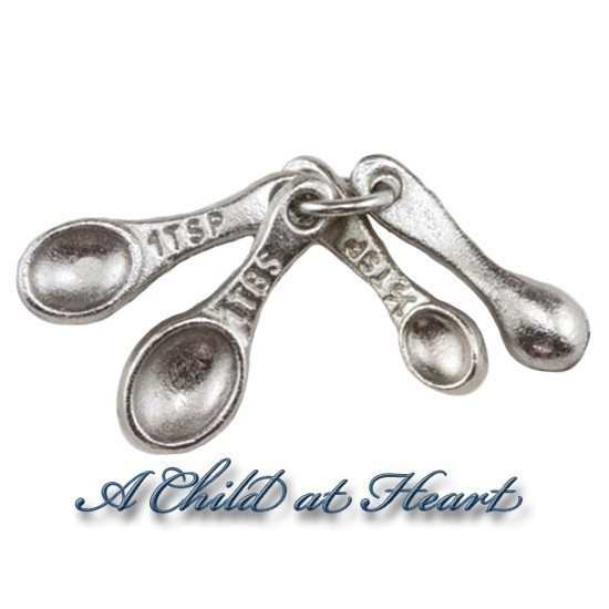 (*) Pewter Dollhouse Measuring Spoons - Product Image