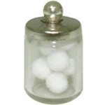 (*) Filled Bath Jar of Cotton Balls
