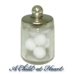 (*) Filled Bath Jar of Cotton Balls