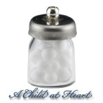 (*) Filled Bath Jar of Cotton Balls