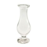 Dollhouse Miniature Clear Glass Bud Vase