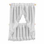 Dollhouse White Country Kitchen Curtains