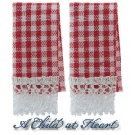 &amp;sect; Sale .60&amp;cent; Off - 2 Gingham Dish Towels- Choice of Color -