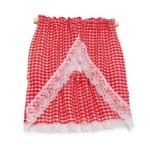 Dollhouse Gingham Kitchen Curtains