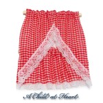 Dollhouse Gingham Kitchen Curtains