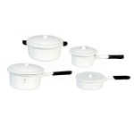 Dollhouse 4 pc Cookware Set w/Lids