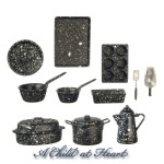 Dollhouse 14 pc Cookware Set