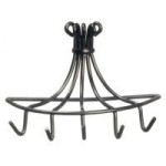 (*) Dollhouse Black Pot Holder
