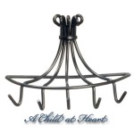 (*) Dollhouse Black Pot Holder