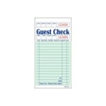 1 pc. Restaurant Guest Check