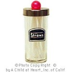 (&amp;sect;) Sale $1 Off - Dollhouse Straw Holder