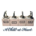 4 pc Set or Single Condiments Dispenser