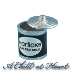 (*) Dollhouse Malt Powder Container