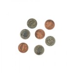 (*) Dollhouse Miniature Coin Set
