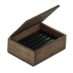 (*) Dollhouse Cigar Box Filled with Cigars