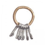(*) Dollhouse Key Ring- Choice of Finish -