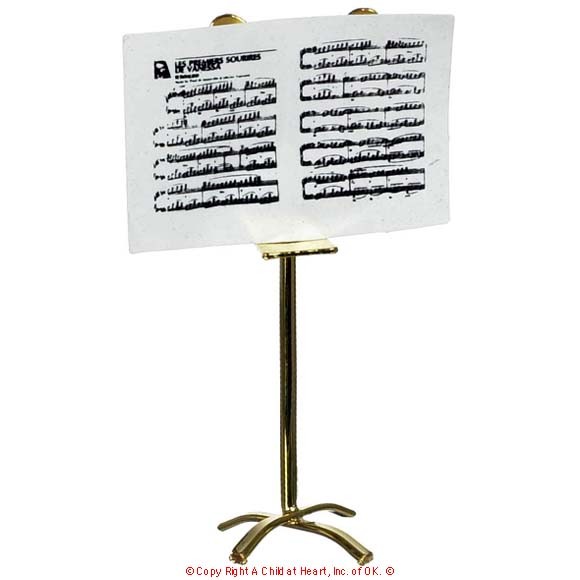 (*) Small Dollhouse Music Stand