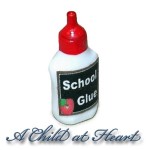 (*) Dollhouse School Glue Bottle