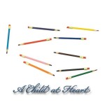 (*) 10 Dollhouse School Colored Pencils