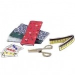 (&amp;sect;) Sale $1.30 Off - Dollhouse Fabric, Pattern, Scissors