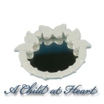 Dollhouse Round Butterfly Mirror