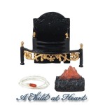 Large Dollhouse Fireplace Box