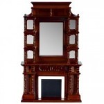 Dollhouse Tall Victorian Mahogany Fireplace