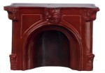 Dollhouse Brown or Ivory Fireplace Resin
