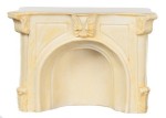 Dollhouse Brown or Ivory Fireplace Resin