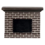 Dollhouse Red Brick Fireplace (2 Sizes)