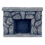 Dollhouse Fieldstone Fireplace