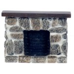 Dollhouse Fieldstone Fireplace