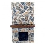 Dollhouse Floor to Ceiling - Stone Fireplace