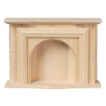 (*) Dollhouse Unfinished Jamestown Fireplace