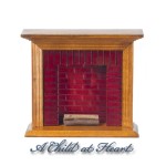 (&amp;sect;) Sale $2 Off - Walnut Fireplace with Brick