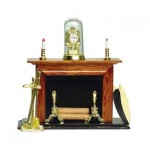 Dollhouse Walnut Fireplace Set- Choice of Style -