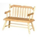 Dollhouse Deacon Bench