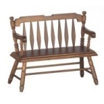 Dollhouse Deacon Bench