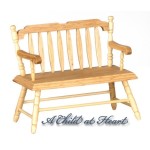 Dollhouse Deacon Bench