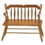 Dollhouse Deacon Bench