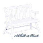 Dollhouse Deacon Bench
