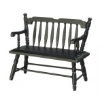 Dollhouse Deacon Bench