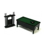 Sale $10 Off - Dollhouse Black Pool Table Set