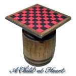 Dollhouse Checkerboard on Barrel