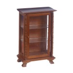 &amp;sect; Disc $2 Off -  Dollhouse Walnut Curio Cabinet